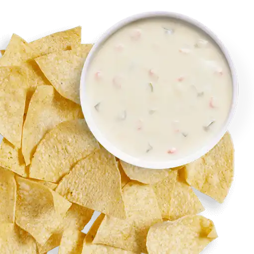 Large Chips & Large Queso Blanco - Chips & Dips price and nutrition